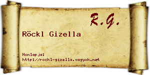 Röckl Gizella névjegykártya