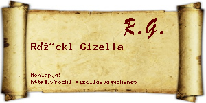 Röckl Gizella névjegykártya