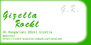 gizella rockl business card