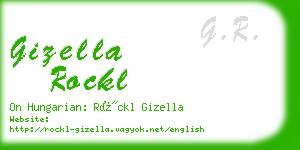 gizella rockl business card
